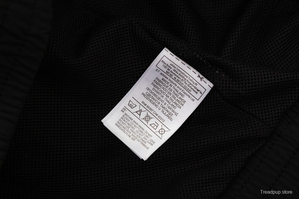 25/26 Manchester United Black Half Zipper Jacket+Long Pants S-3XL