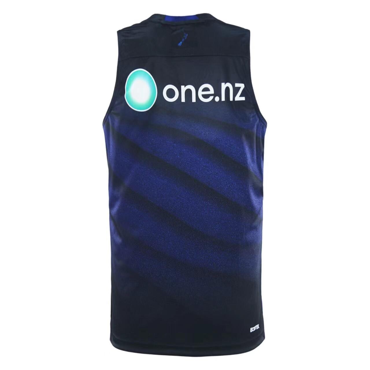 25/26 New Zealand Warriors Navy with Blue Gradient Diagonal Stripes Training Singlet