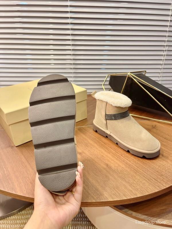 Brunello Cucinelli Winter New Snow Boots Sheepskin Buns Boots - AS00350