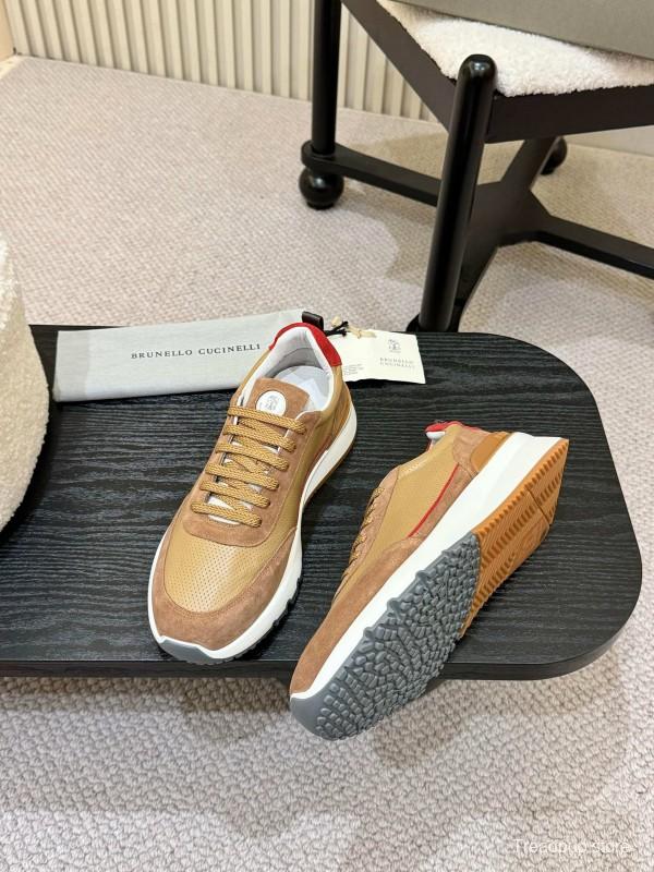 Brunello Cucinelli Casual Sneakers with Seasonal Colors and Leather Lining - KFY00320