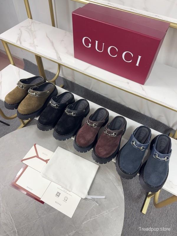 Gucci Double GG Platform Loafers - KFY00280
