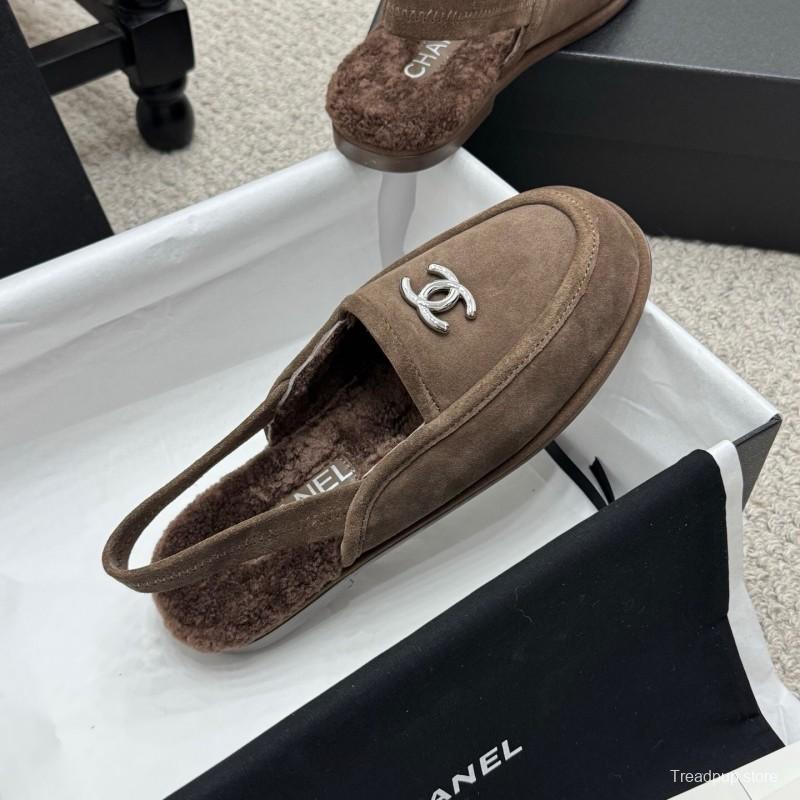 Chanel 2025/ss Teddy Fur Loafers - KFY00300