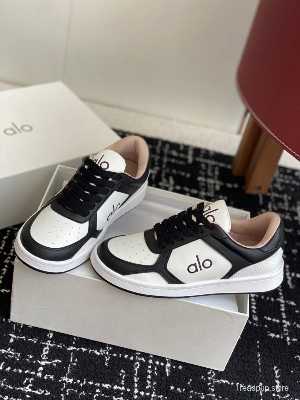 Alo 2025 SS Two-Tone White Sneakers Chunky Sole Comfort Casual - KFY00280