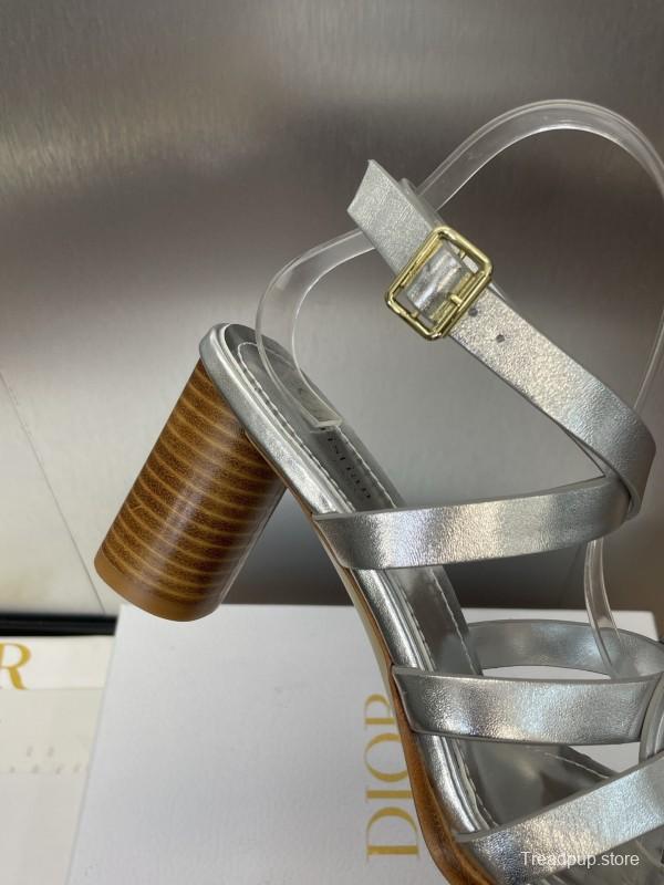 Dior D-Club Jelly Color Hollow Layered Cross Strap High Heel Women Shoes - KFY00290