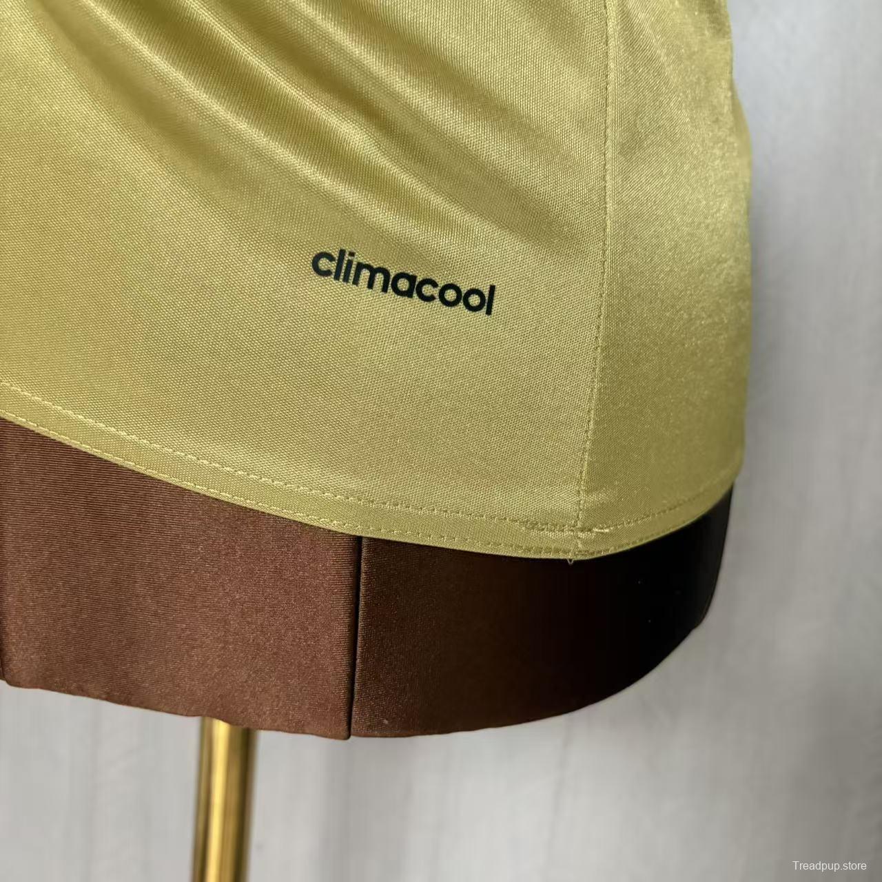 2016 Women Retro Recife Sports Gold Jersey