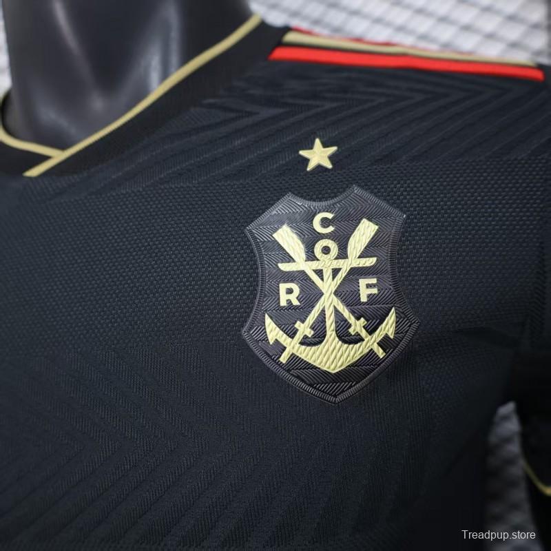 25/26 Player Version  Flamengo Away Black Jersey
