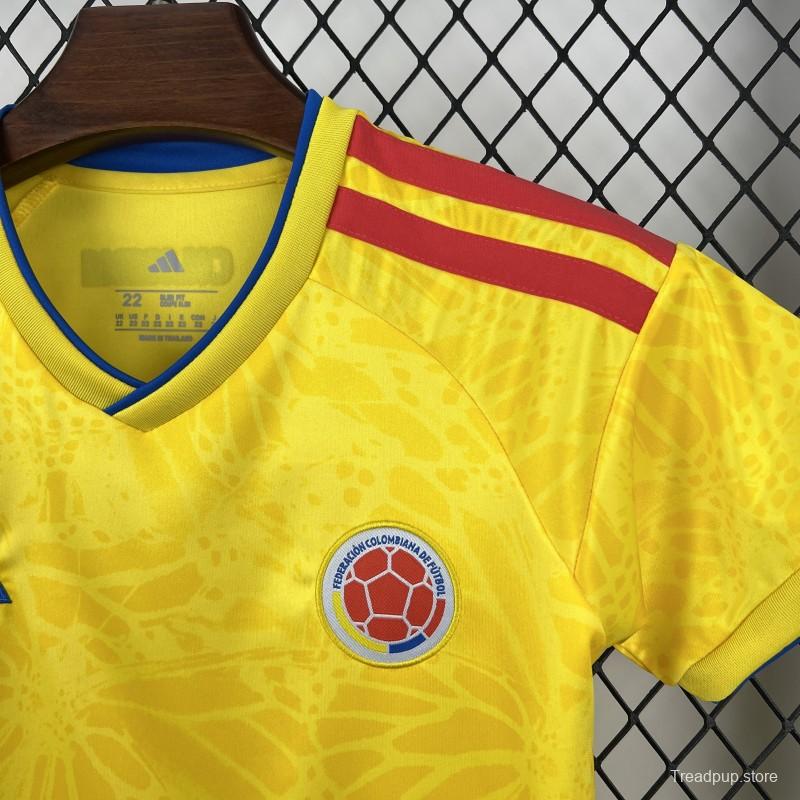 2026 Kids Colombia World Cup Home Kit