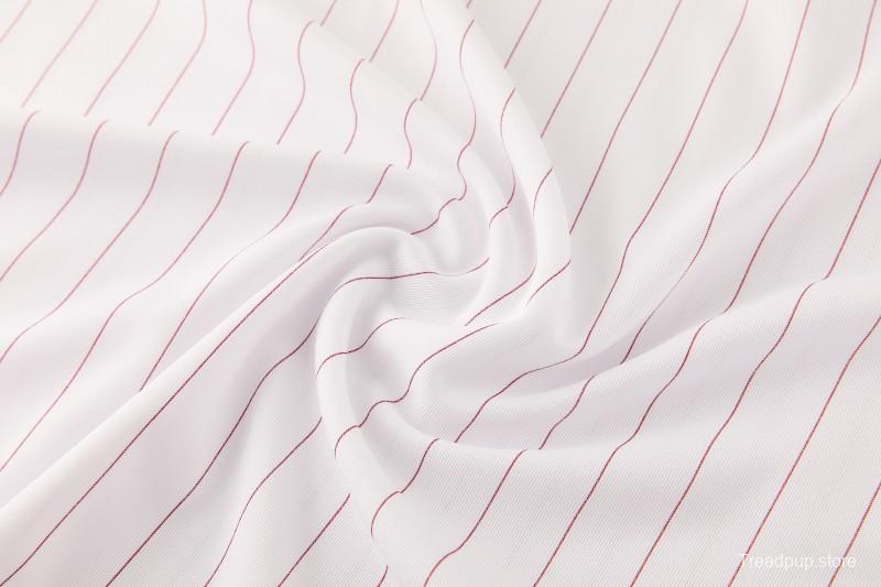 26/27 Arsenal  White Pinstripe Short Sleeve+Soccer Shorts