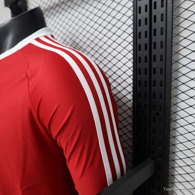 Player Version 2026 Manchester United Red Long Sleeve Adidas Originals Retro Special Edition Jersey