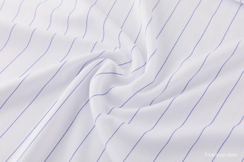 26/27 Chelsea FC White Stripes Short Sleeve+Blue Soccer Shorts