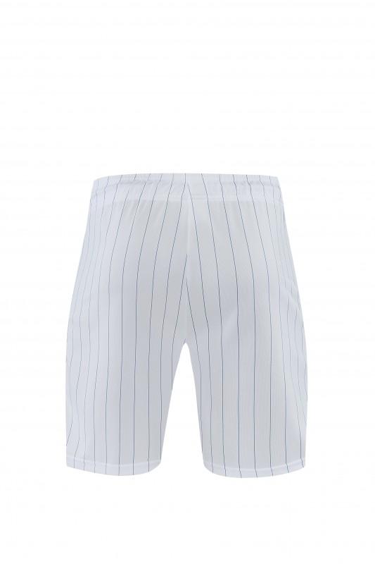 26/27 Chelsea FC  Blue  Stripes Short Sleeve+ White Soccer Shorts