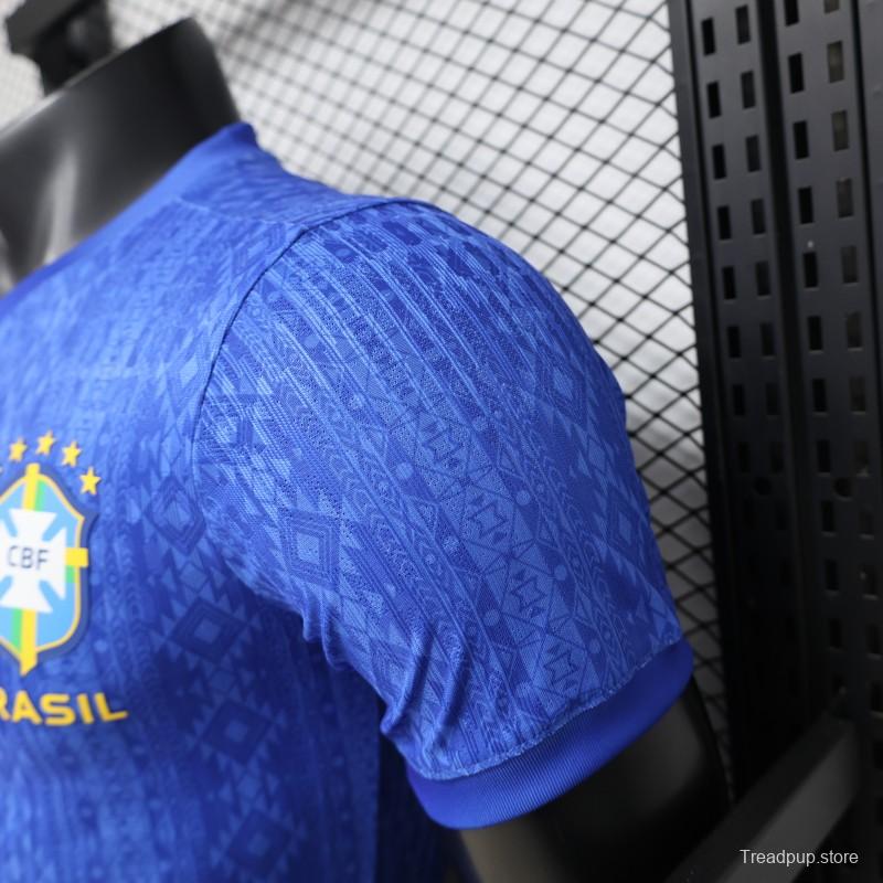 Player Version 2026 Brazil Away Blue Special Edition Jersey