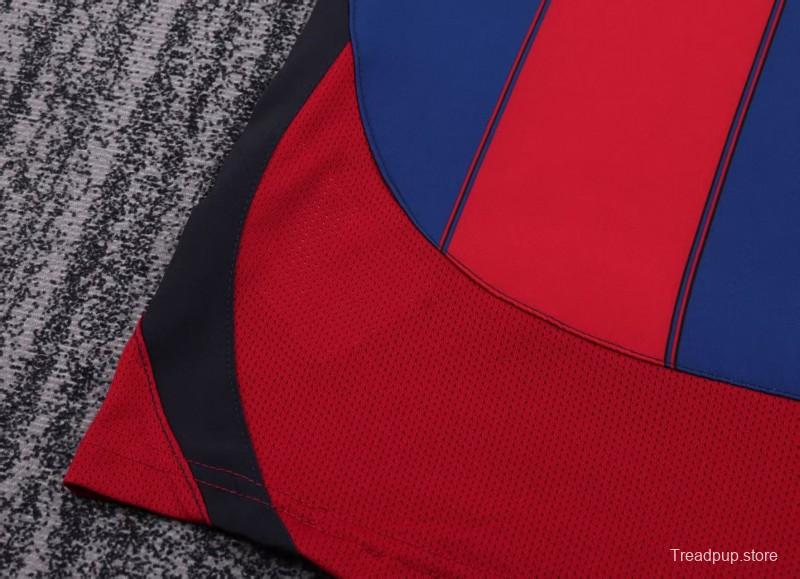 Retro Kids 03/04 Barcelona Red Blue Home Jersey