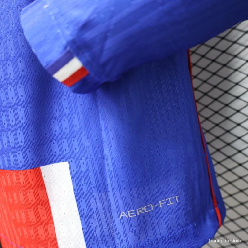 Player Version 26/27 PSG Blue & Red Stripe Long Sleeve Home Jersey