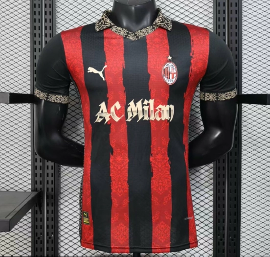 Player Version 25/26 AC Milan Redesigned Home Jersey