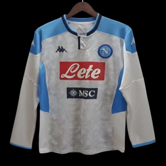 Retro 19/20 Napoli Away Long Sleeve Jersey