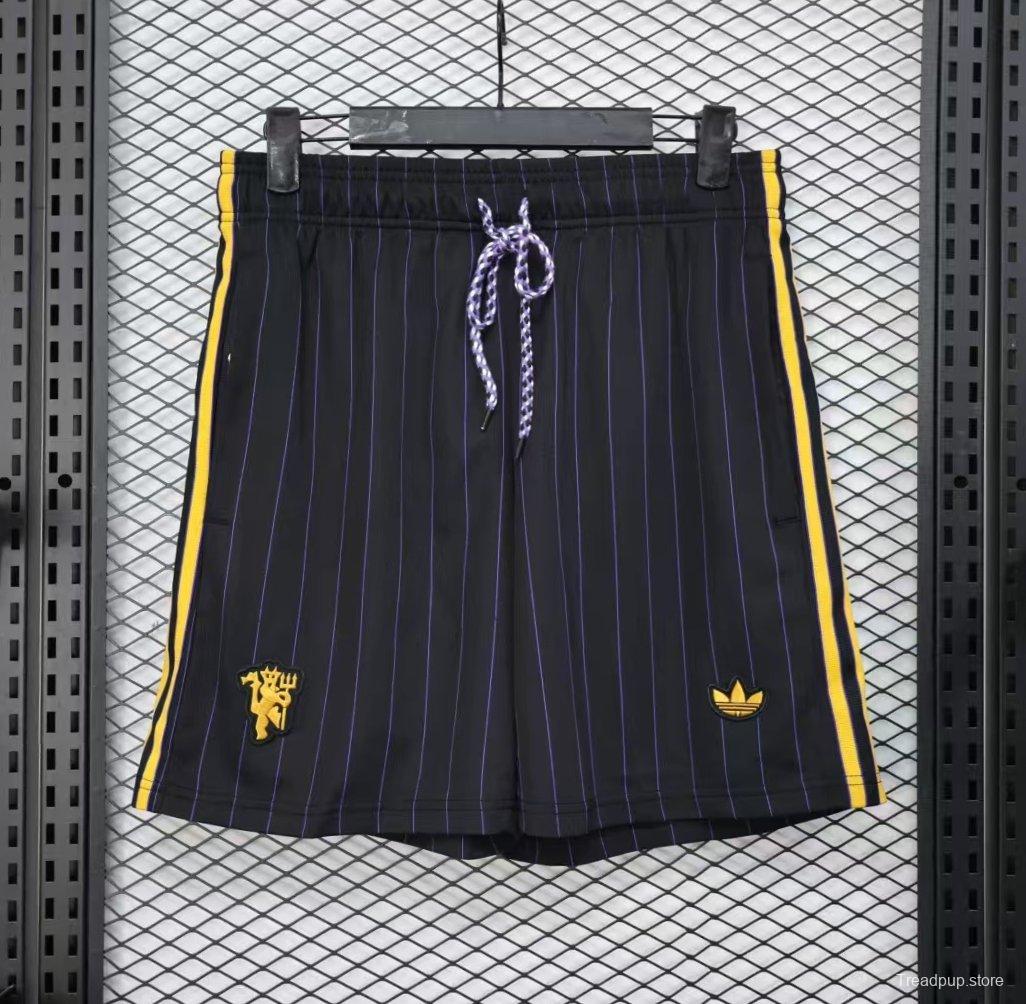 Player Version 25/26 Manchester United Black Adidas Original Shorts