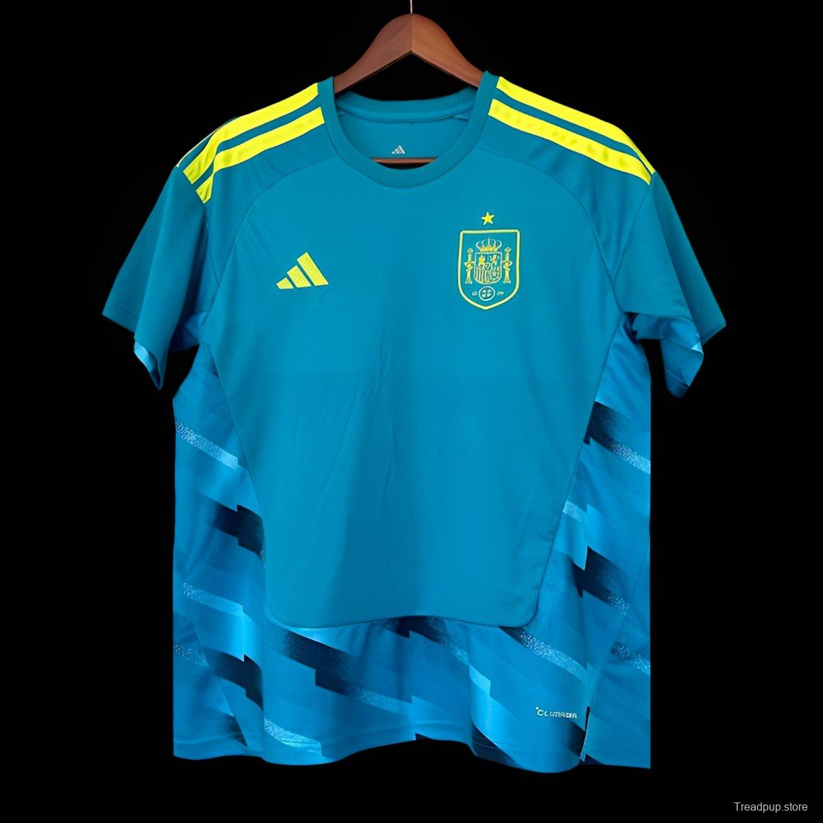 2026 Spain Blue Goalkeeper Jersey