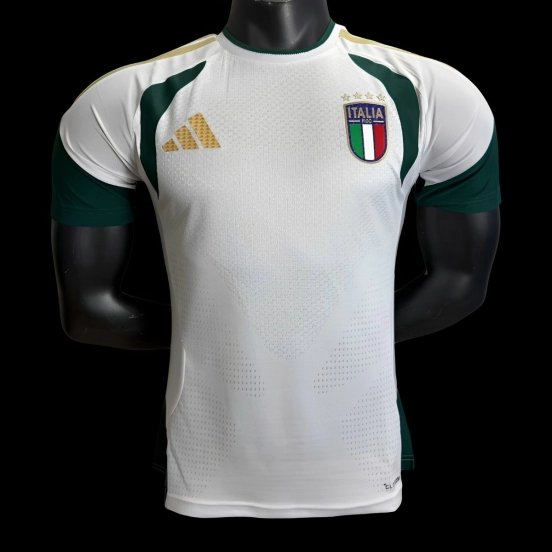 Player Version 2026 Italy White Training Pre-Match Jersey