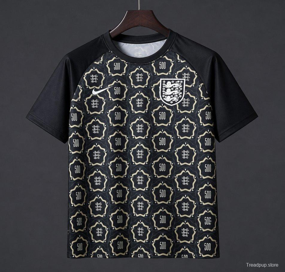 2026 England Women's 500th Game Black Special Edition Training Jersey