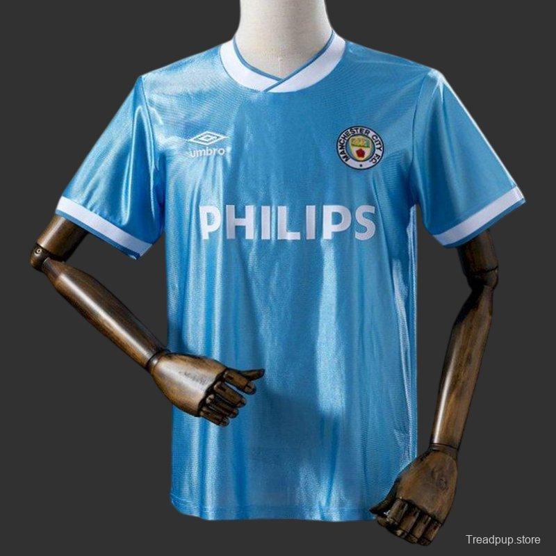 1986/87 Retro Manchester City Home Jersey