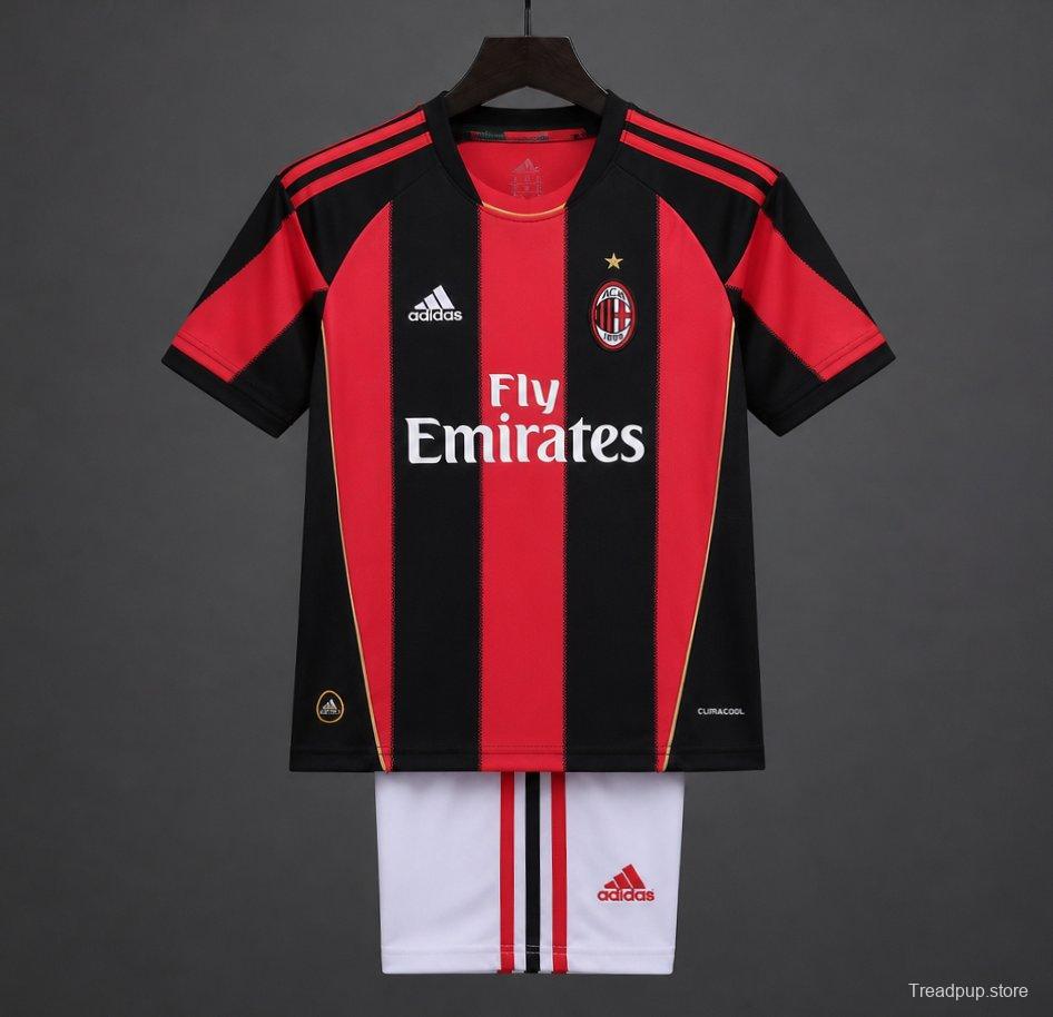 Retro Kids 11/12  AC Milan Home Jersey