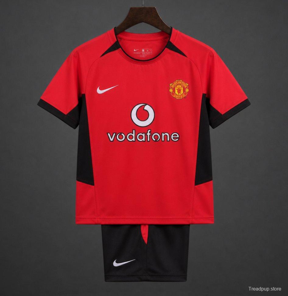 Retro Kids 10/11 Manchester United Home Jersey