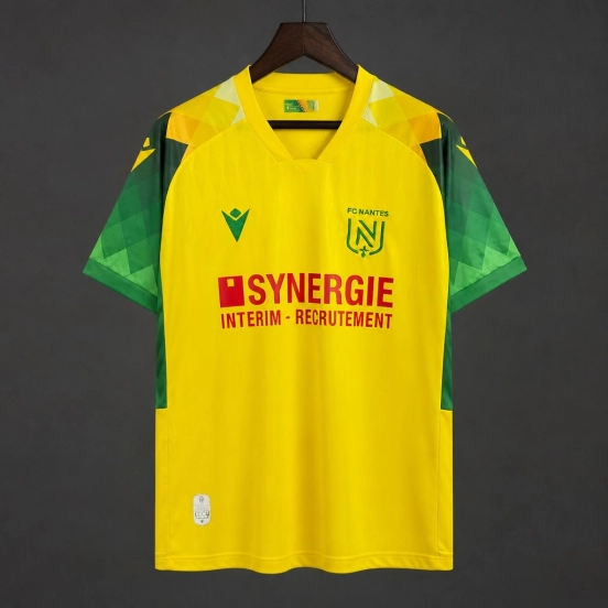 26/27 FC Nantes Yellow & Green Home Jersey